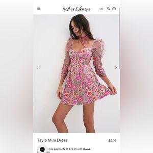 For love and lemons mini dress